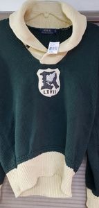 Polo Ralph lauren shawl neck mens small sweater